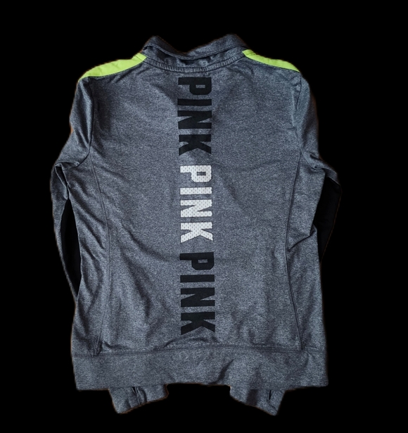 PINK | Black Neon Half Zip Shirt - Picture 4 of 5